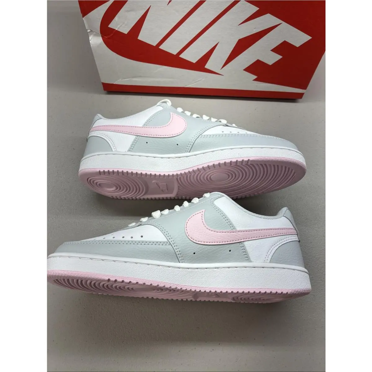 Nike shoes - NIKE Court Vision Low Next Nature - IB4009-043 - Pure Platinum/Pink Foam/White 0