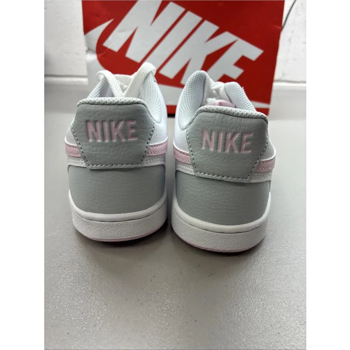 Nike shoes - NIKE Court Vision Low Next Nature - IB4009-043 - Pure Platinum/Pink Foam/White 2