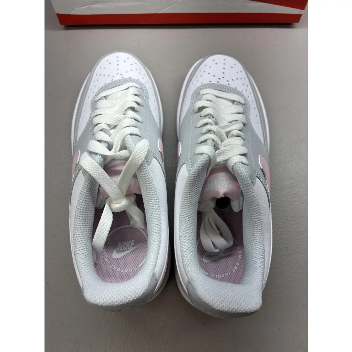 Nike shoes - NIKE Court Vision Low Next Nature - IB4009-043 - Pure Platinum/Pink Foam/White 3
