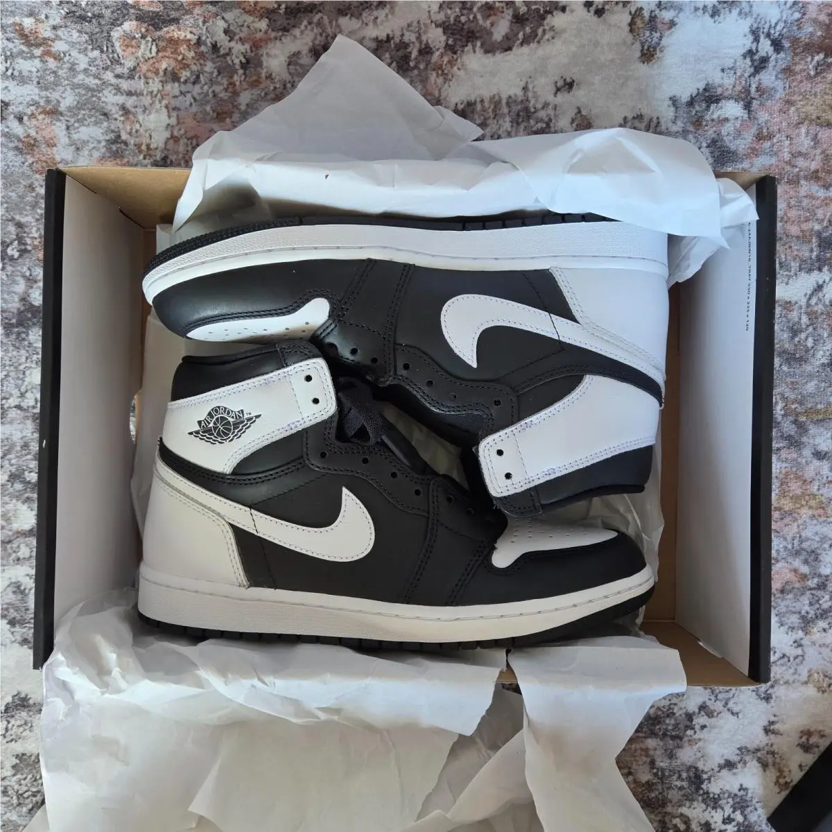 Nike shoes - Nike Air Jordan 1 - Air - Black White 16