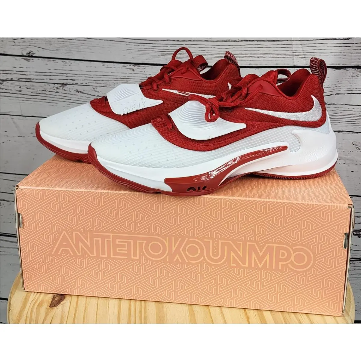 Nike Zoom Freak 3 TB Promo Men`s Size 12.5 Gym Red/white-gym Red DM7378-600