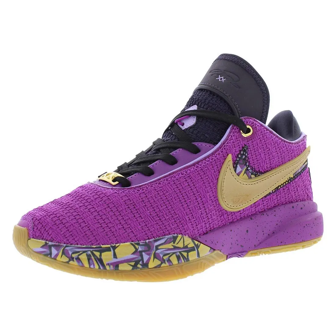 Nike Lebron XX SE GS Boys Shoes Size 7 Color: Vivid Purple/mettalic Gold - Purple, Full: Vivid Purple/Mettalic Gold