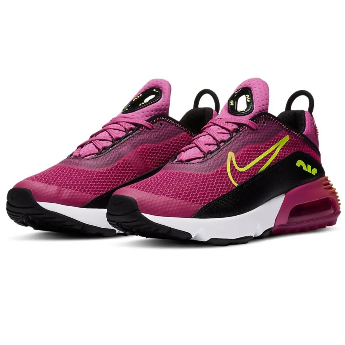 Nike Air Max 2090 Big Kids GS Active Fuchsia Shoes Girls 6Y CZ7659-600 - Fuchsia/Black/Yellow