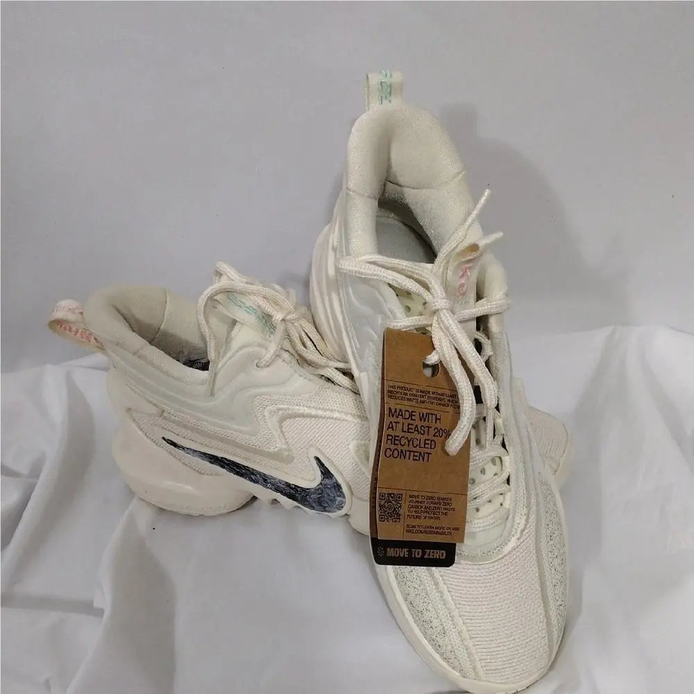 Nike Mens White Cosmic Unity 2 DH1537-100 Athletic Basketball Shoes Sz US 7