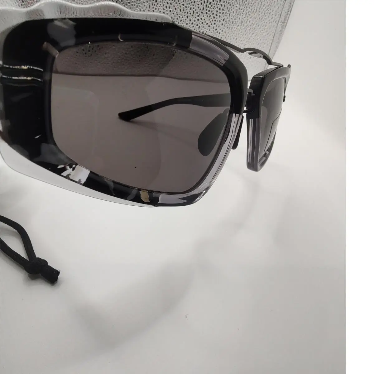 Electric Drip Sunglasses Black Clear Marbled EV1011X 010 Sport Shield Mens by Nike