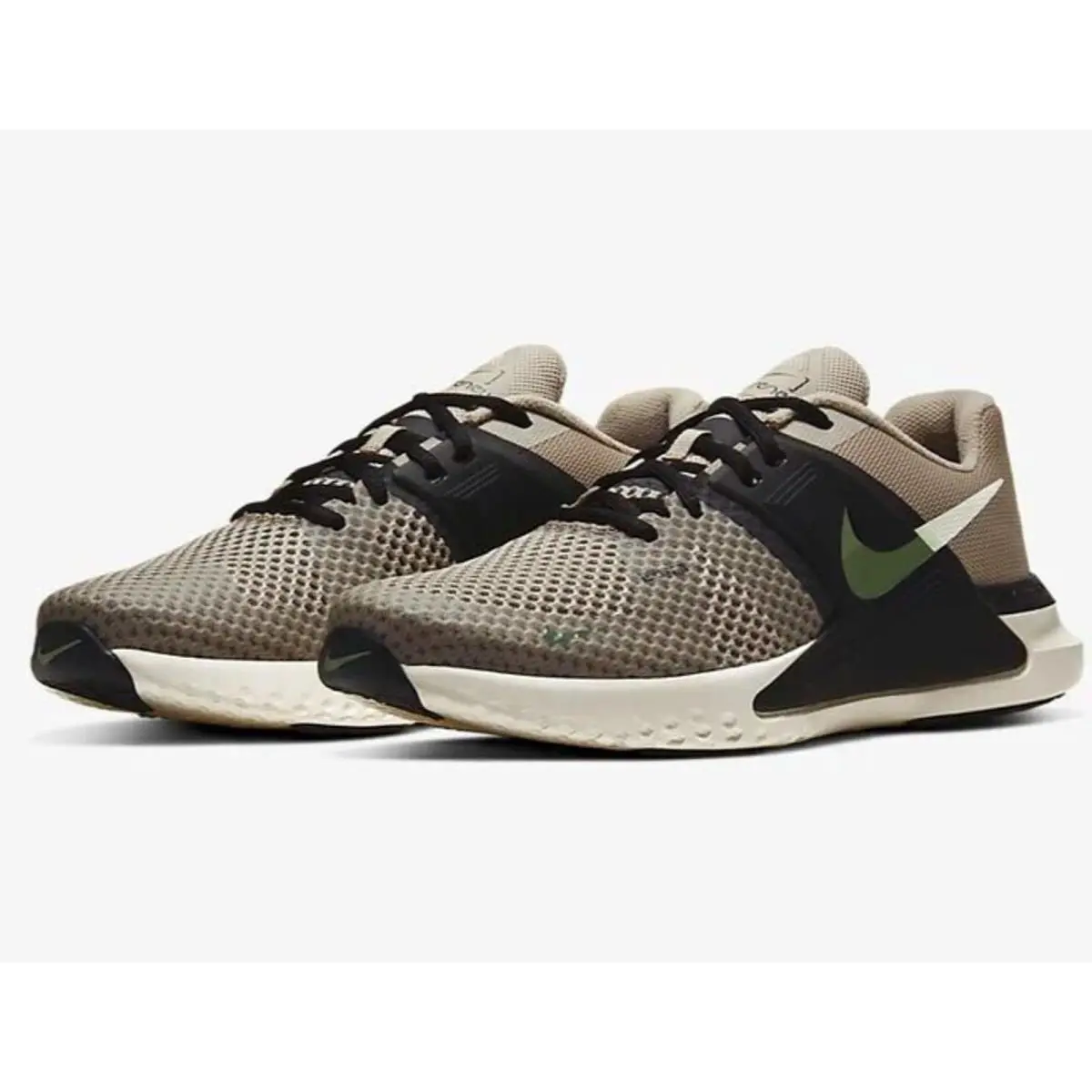 Men`s Nike Renew Fusion Running Shoes String/white-dark Smoke Grey Size 8.5