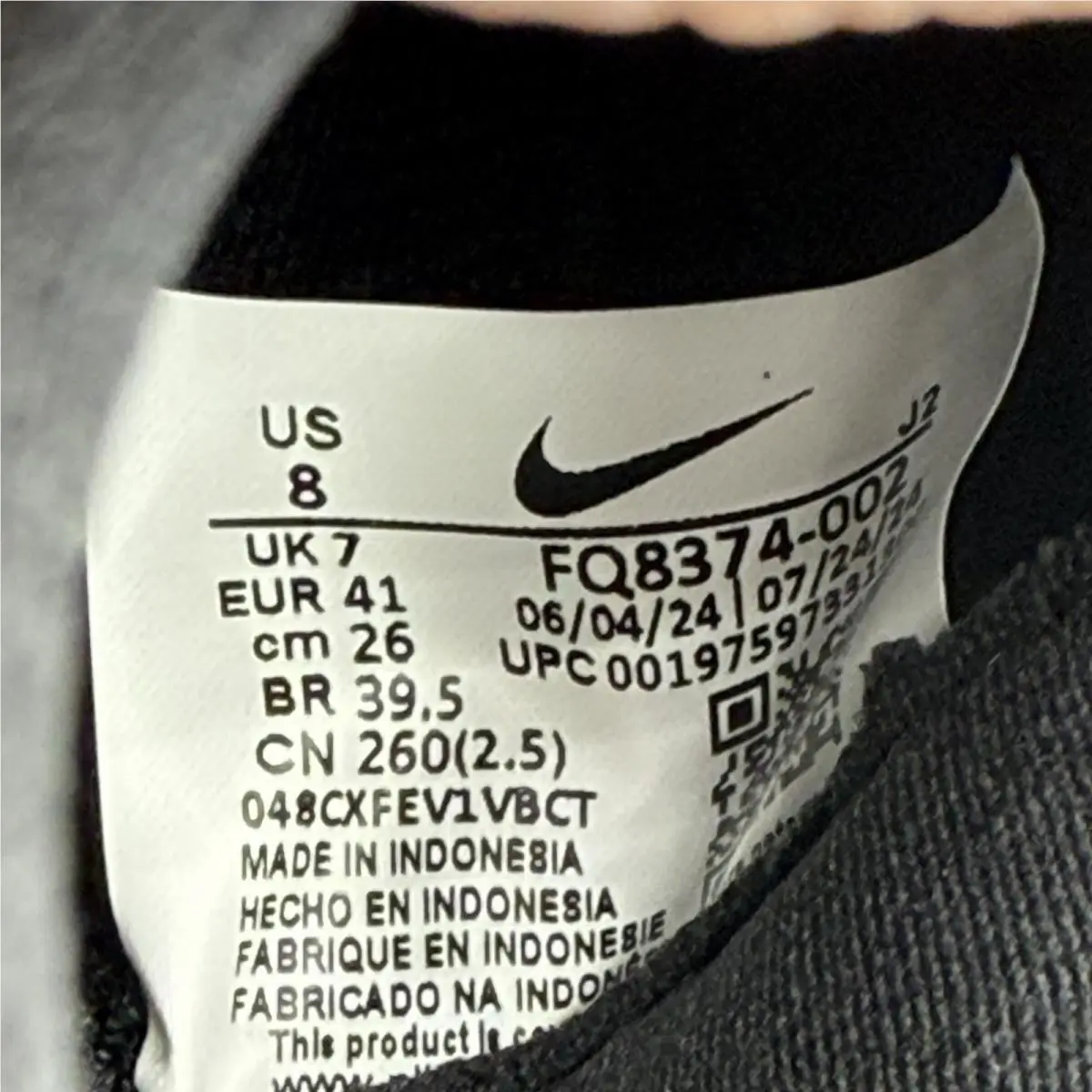 Nike shoes - Nike Zoom Vapor - Zoom Vapor - FQ8374 002 - Black (UPC: 195400800593) 8