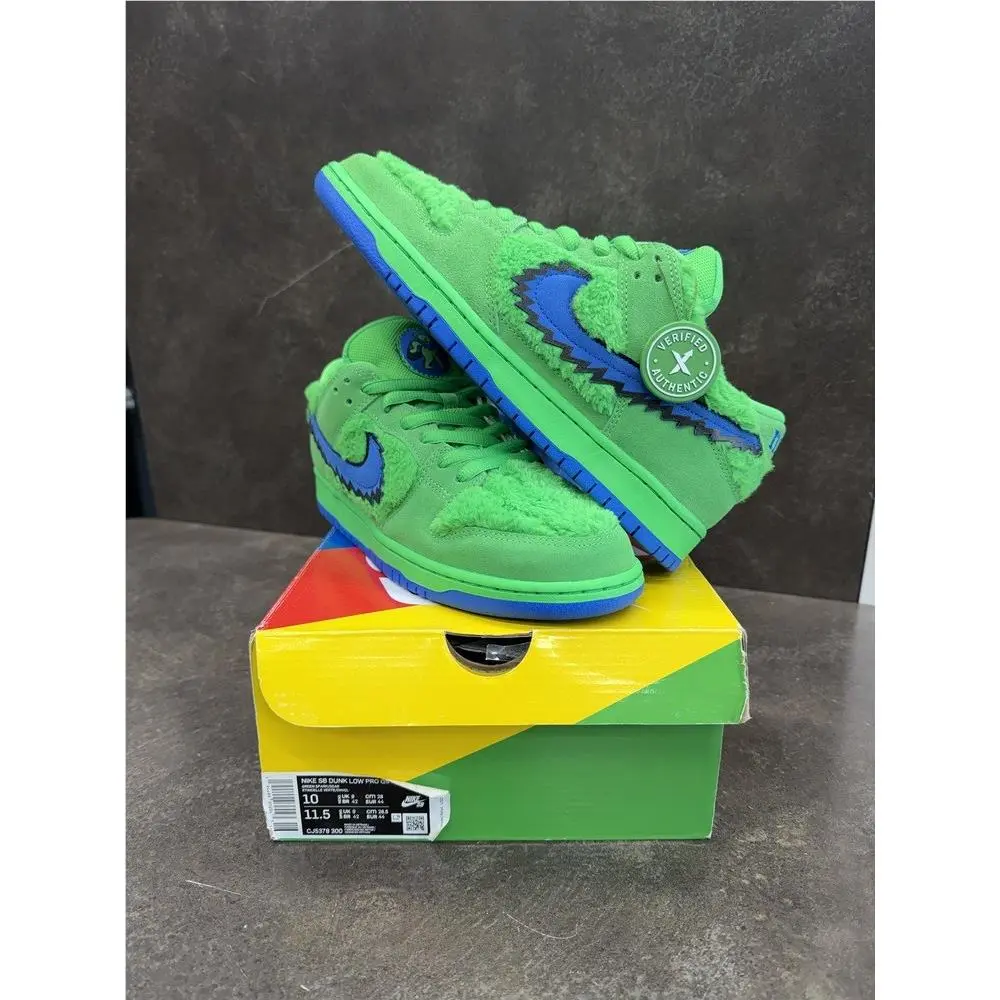 Nike SB Dunk Low Pro QS CJ5378 300 Grateful Dead Bears Green Size 10