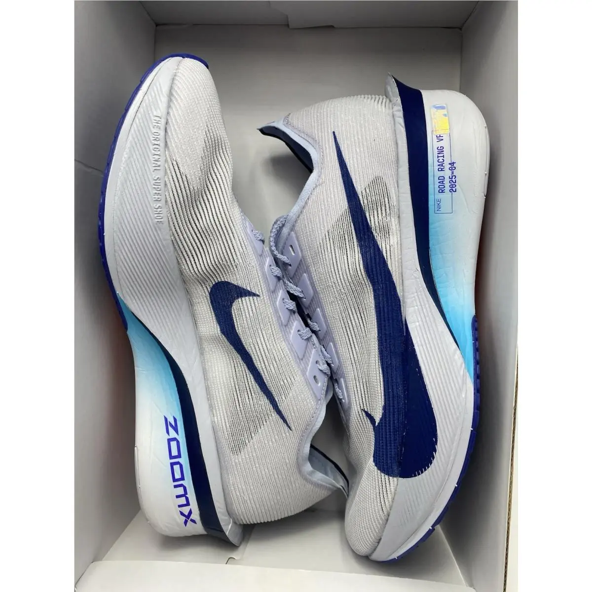 Nike shoes - Nike ZoomX Vaporfly - ZoomX Vaporfly - HF6412 001 - Ghost/Blue Void-Persian Violet (UPC: 197863028217) 5
