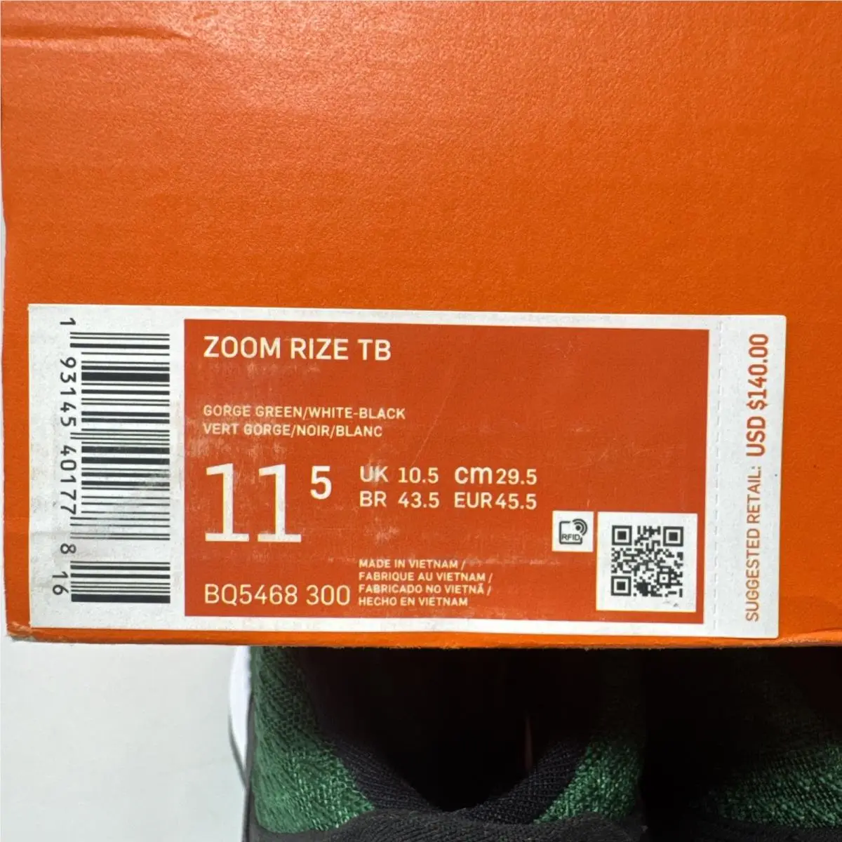 Nike shoes - Nike Zoom Rize - Zoom Rize - BQ5468-300 - Black/White (UPC: 193145401778) 5