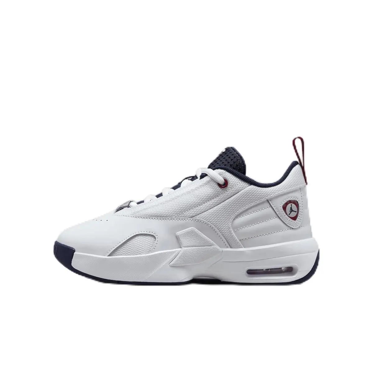 Jordan Max Aura 6 Big Kids` Shoes FQ8297-100 White/varsity Red/midnight Navy