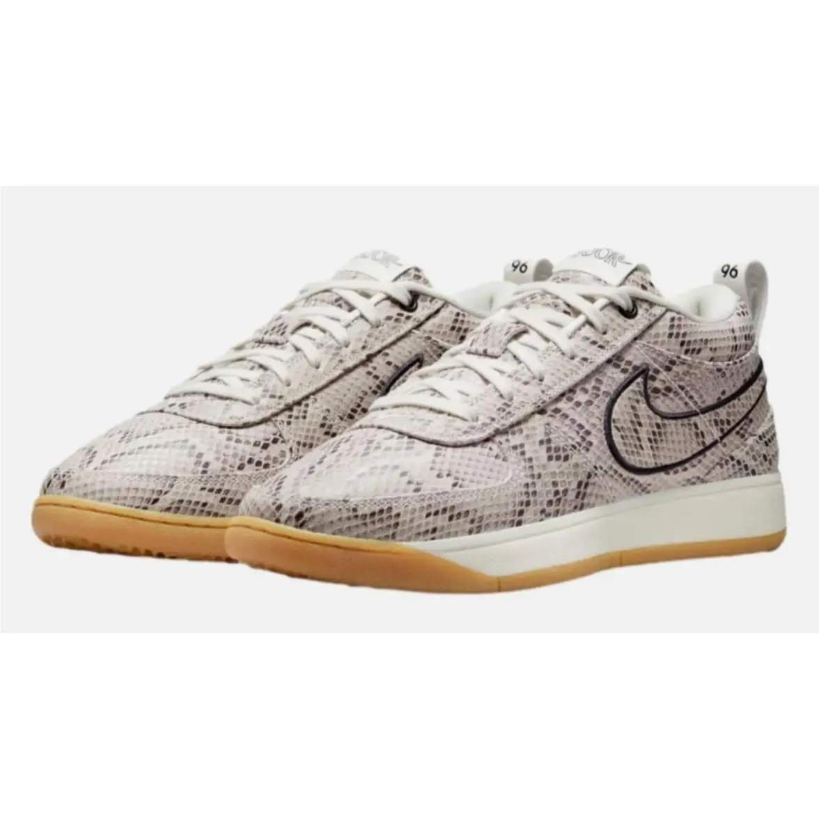 Nike Book 1 Athletic Shoes Mens 8 Womens 9.5 Light Orewood Brown Snake