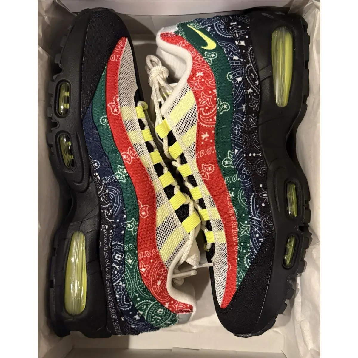 Nike Air Max 95 SP Big Bubble Sail/volt/red Bandanna Men’s 9.5 DS