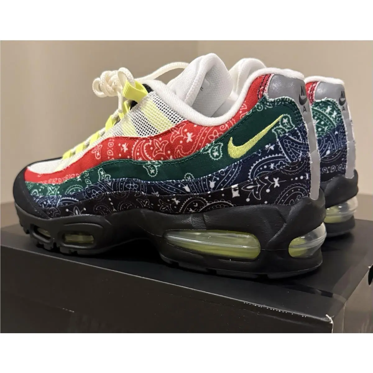 Nike shoes - Nike Air Max 95 - Air Max - Sail/Volt-University Red-Sport Green-Black-Midnight Navy 8