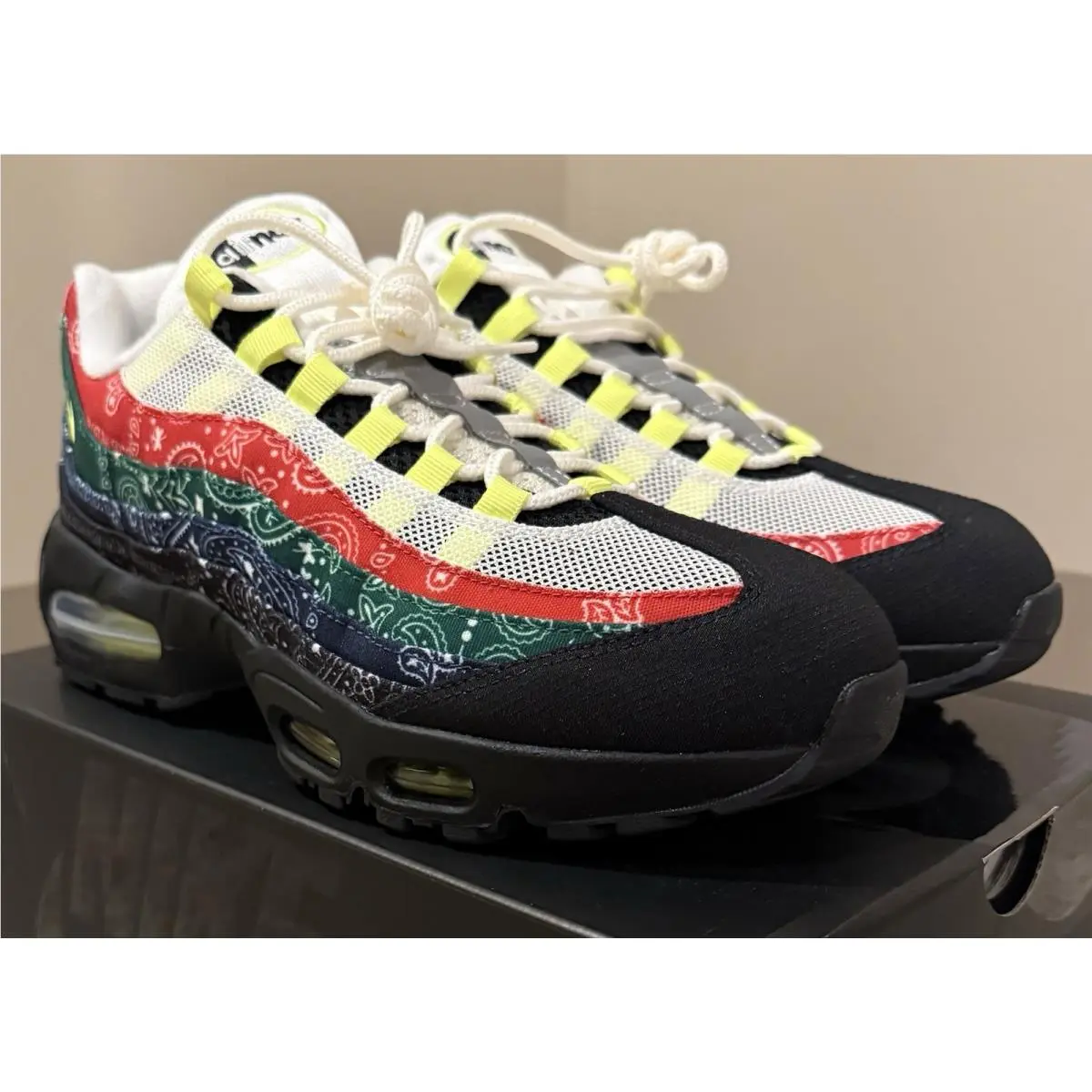 Nike shoes - Nike Air Max 95 - Air Max - Sail/Volt-University Red-Sport Green-Black-Midnight Navy 4