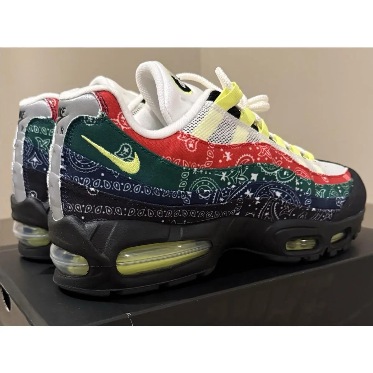 Nike shoes - Nike Air Max 95 - Air Max - Sail/Volt-University Red-Sport Green-Black-Midnight Navy 6