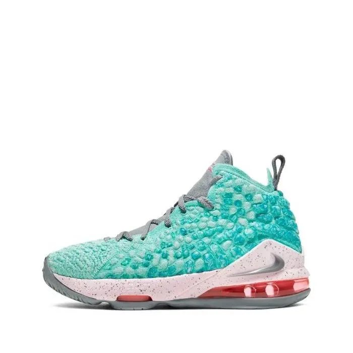 Nike Lebron Xvii South Beach Youth Size 4.0 Same AS Woman 5.5 Light Aqua Rare
