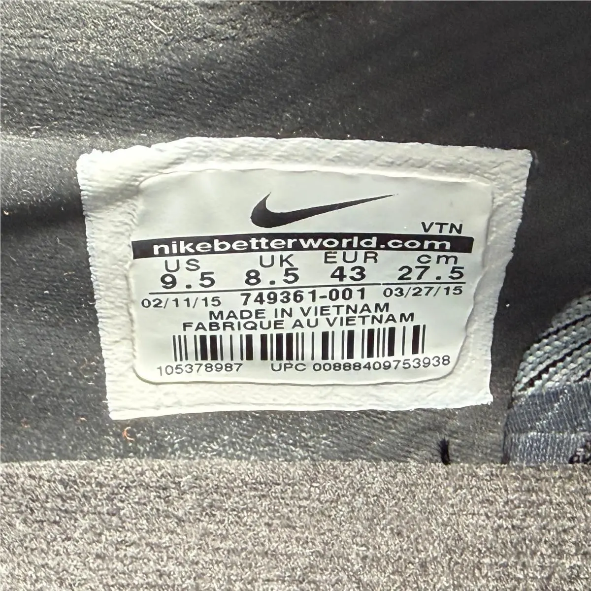 Nike shoes - 749361001 - 749361-001 - Black 13