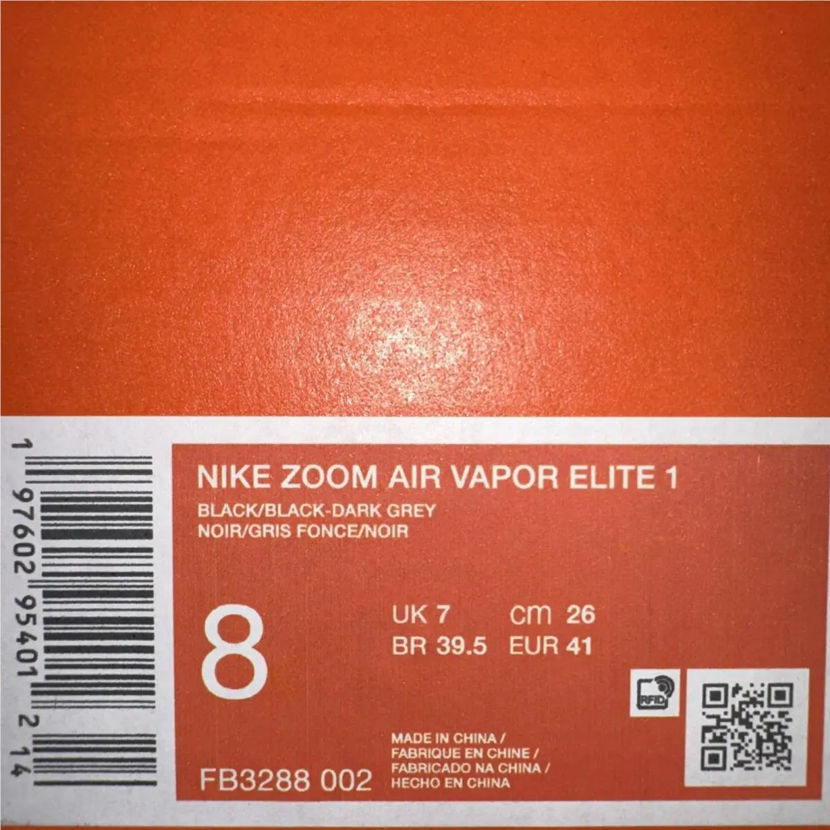 Nike shoes - Air Vapor Elite 1 - Air Vapor Elite - FB3288-002 - Black 4