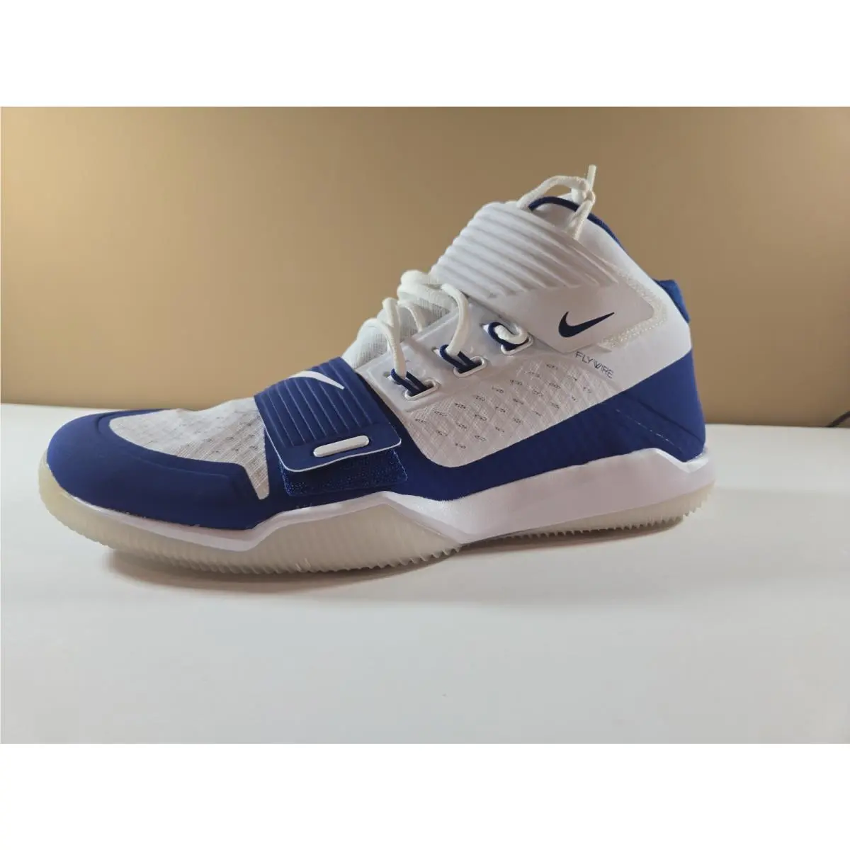 Nike Force Savage Turf Mid P Mens Size 13 Model Aq8130 107 Color White/old Royal
