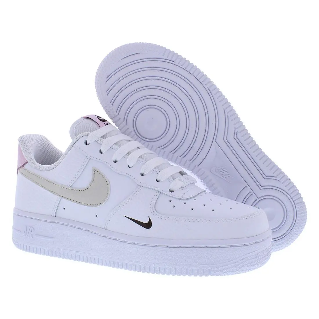 Nike Air Force 1 `07 Womens Shoes Size 9 Color: White/light Orewood Brown/pink