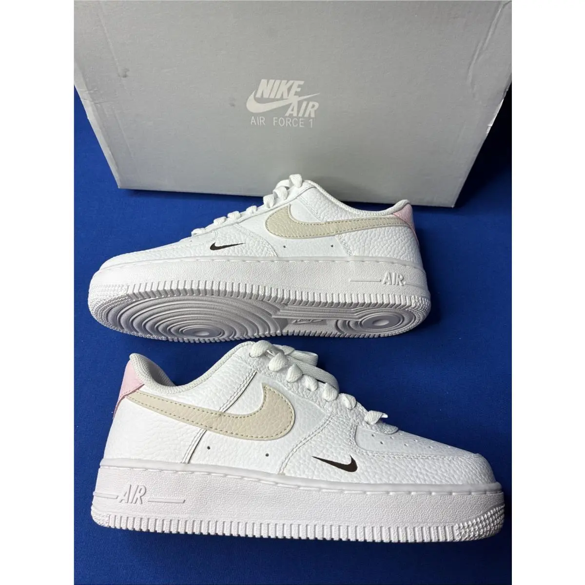 Nike Wmns Air Force 1 ‘07 ‘white Light Orewood Pink’ HF9992 100 Size 5.5 - Pink White