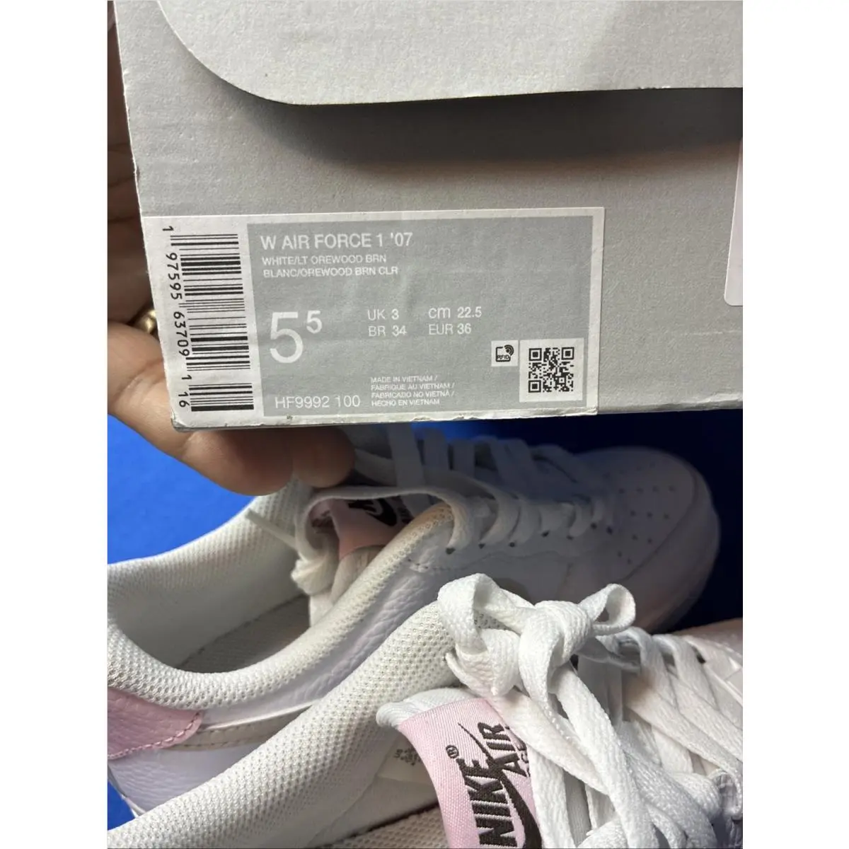 Nike shoes - Nike Air Force 1 - Air Force - HF9992-100 - Pink White 5