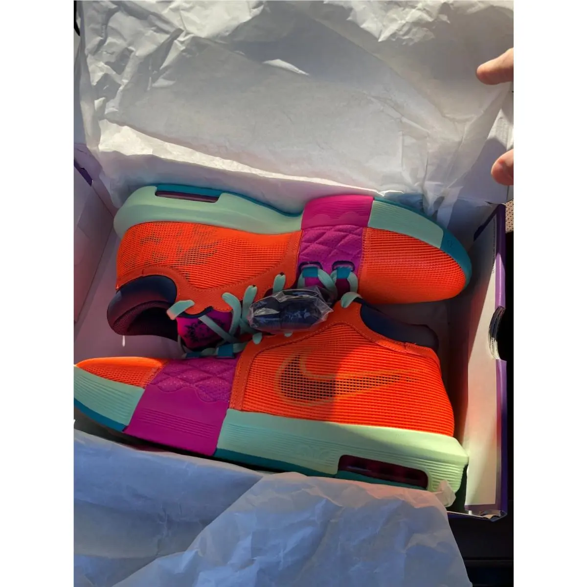 Nike Lebron Witness V111 Total Orange/thunder Blue Size 13