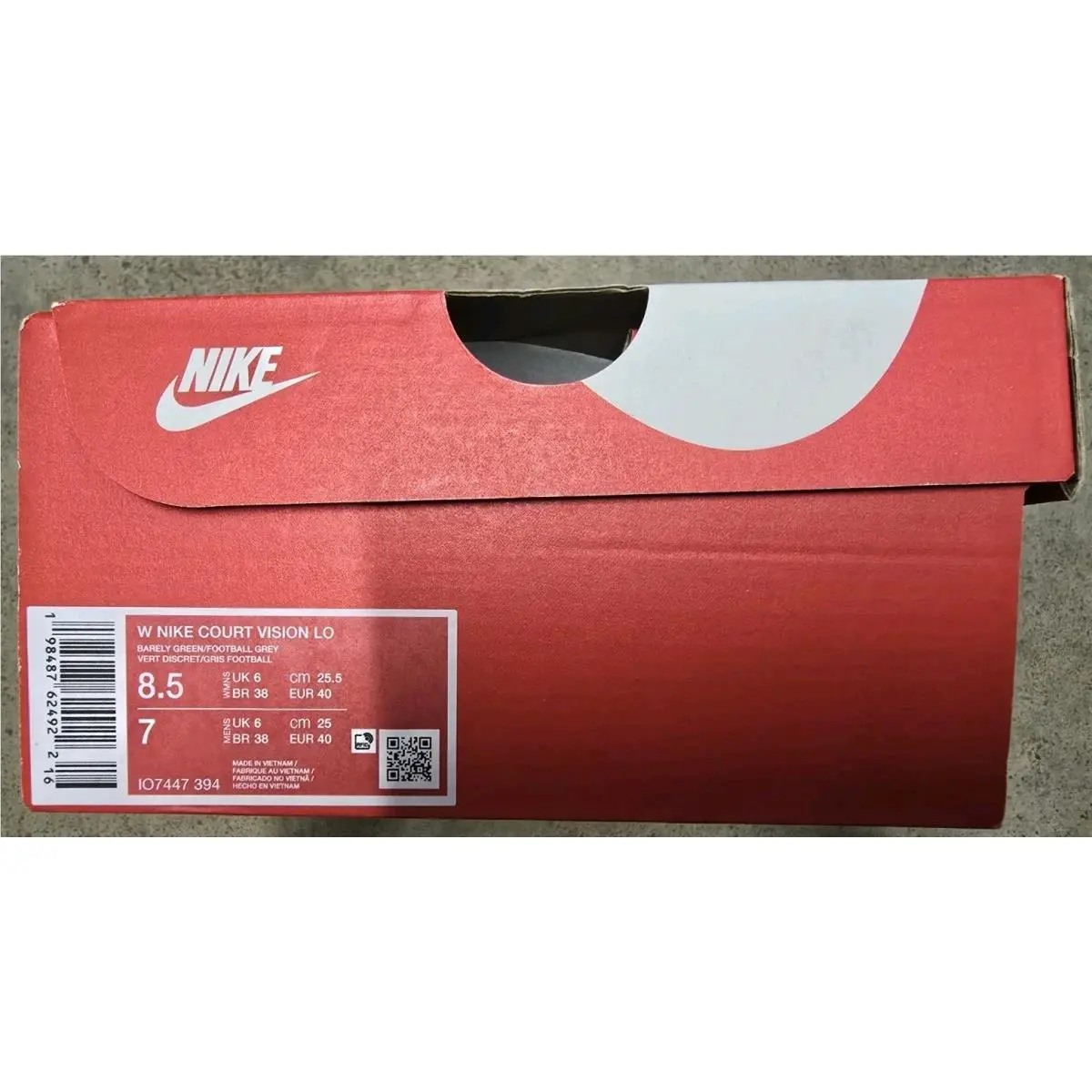 Nike shoes - Nike Court Vision - Court Vision - Barely Green/ Grey/ Pearl 3