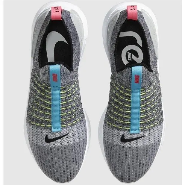 Nike React Phantom Run FK 2 Grey/flash Crimson Men`s Running Shoes Size 8