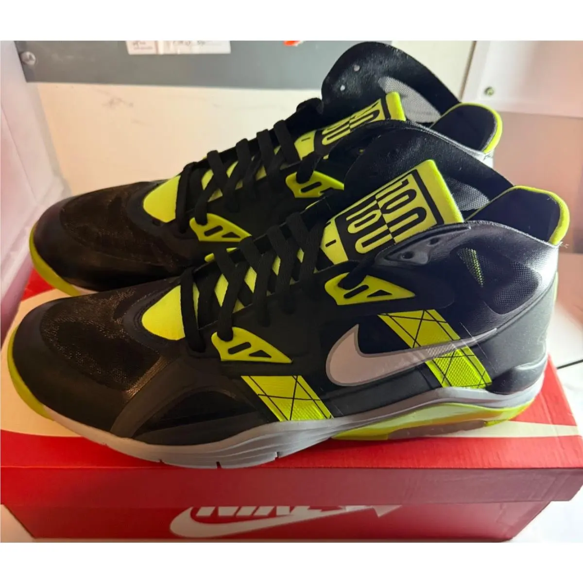 Nike Lunar 180 Trainer SC Black/volt Men`s 630922 001 SZ 14