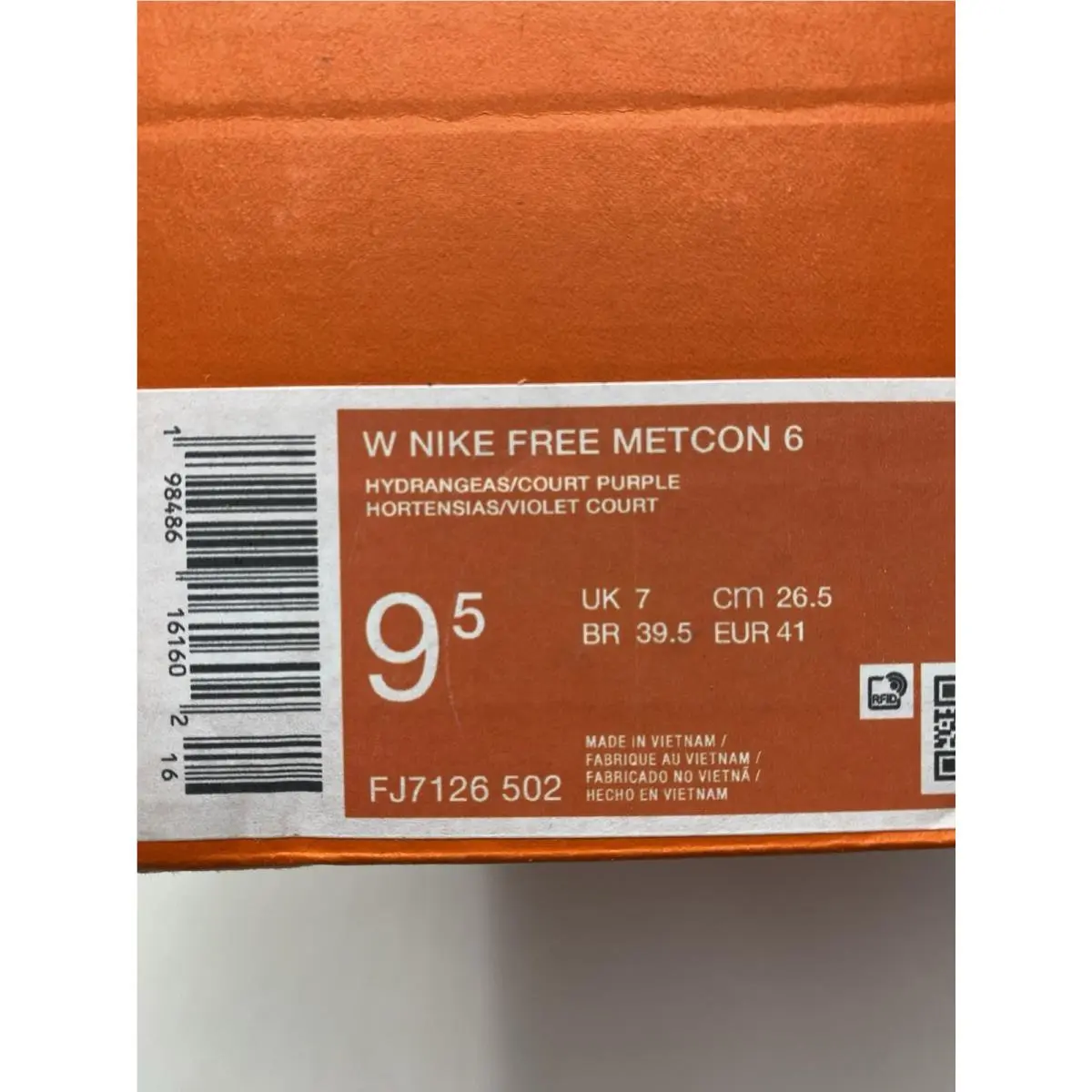 Nike shoes - Nike Free Metcon - Free Metcon - FJ7126 502 - Hydrangea/Court Purple (UPC: 198486161602) 6