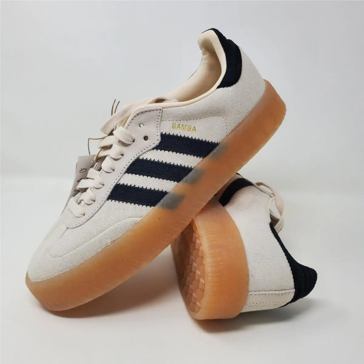 Nike Adidas Samba/sambae White/black Women`s Size 8 JR1437