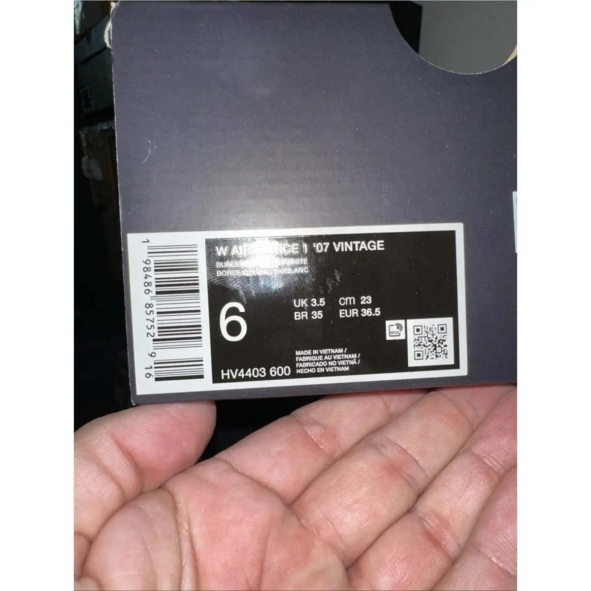 Nike shoes - Nike Air Force 1 `07 - HV4403-600 - White (UPC: 198486857529) 5