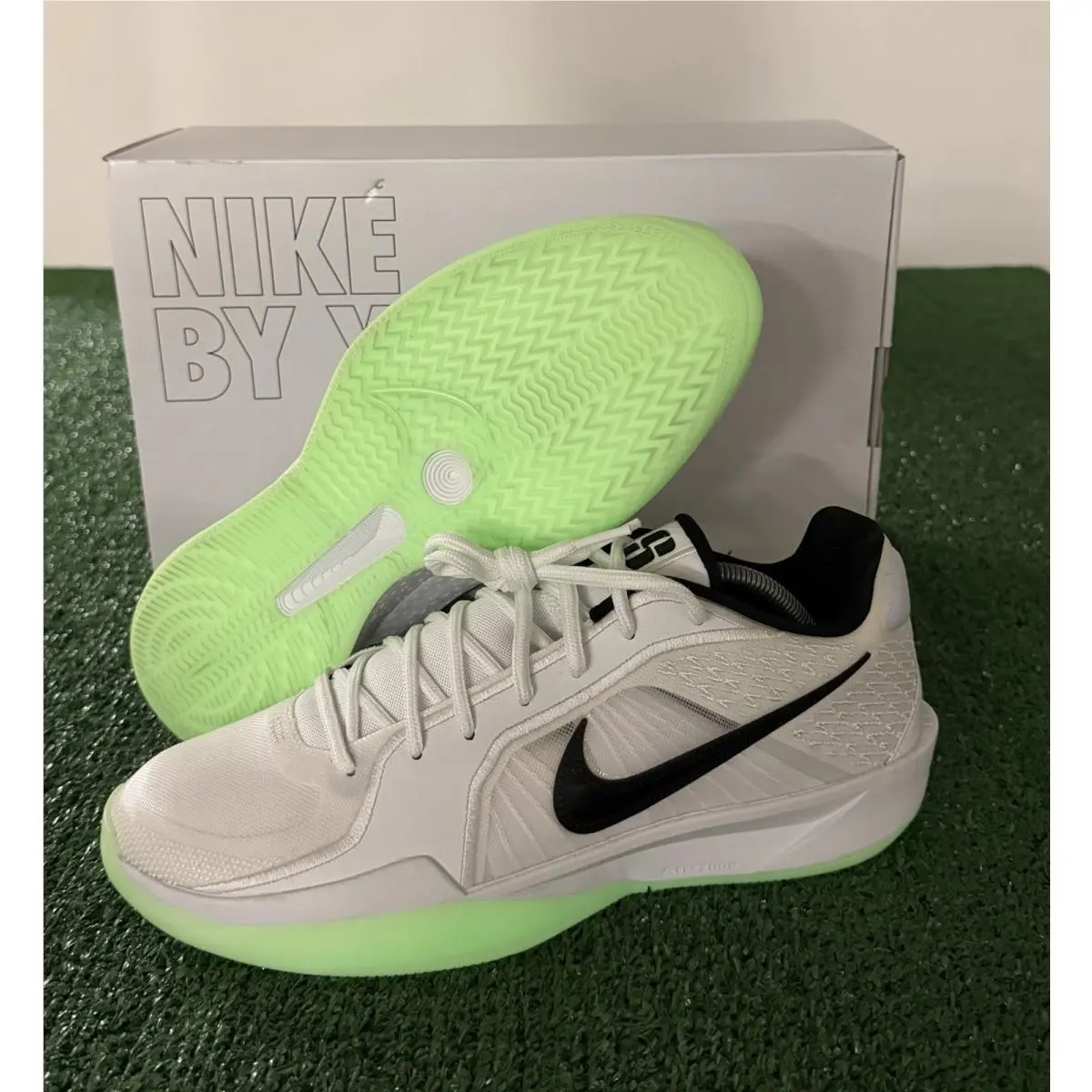 Nike By You Sabrina 2 White Black Glow HF0670 900 Mens Size 10.5 / Women Size 12