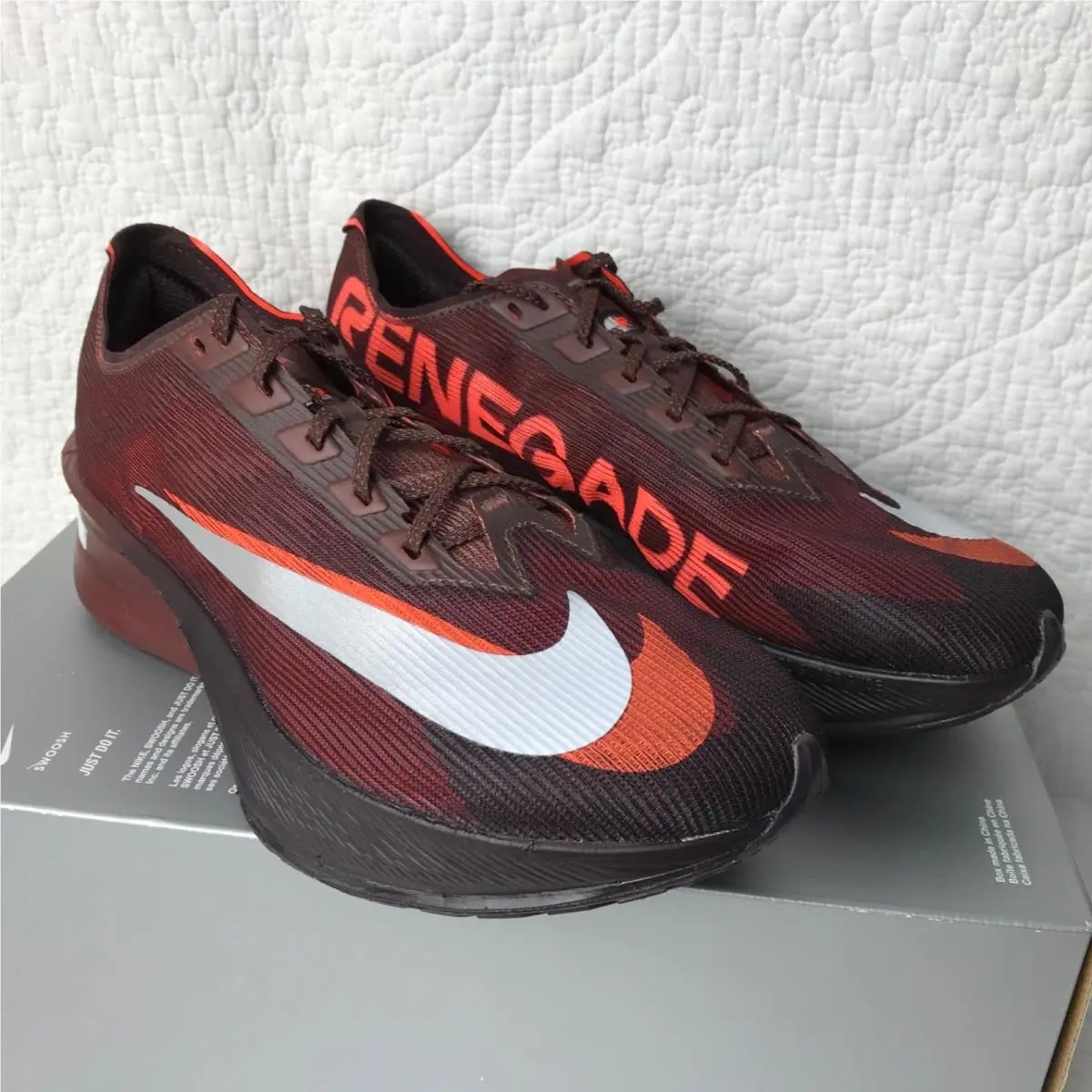 Nike shoes - Nike ZoomX Vaporfly - ZoomX Vaporfly - IQ7313 200 - Brown Basalt Hyper Crimson (UPC: 198729752901) 8