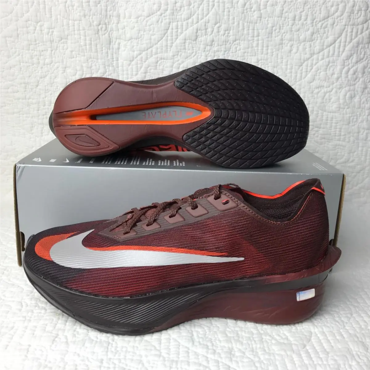Nike shoes - Nike ZoomX Vaporfly - ZoomX Vaporfly - IQ7313 200 - Brown Basalt Hyper Crimson (UPC: 198729752901) 2