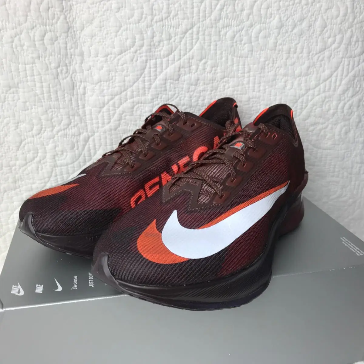 Nike shoes - Nike ZoomX Vaporfly - ZoomX Vaporfly - IQ7313 200 - Brown Basalt Hyper Crimson (UPC: 198729752901) 6