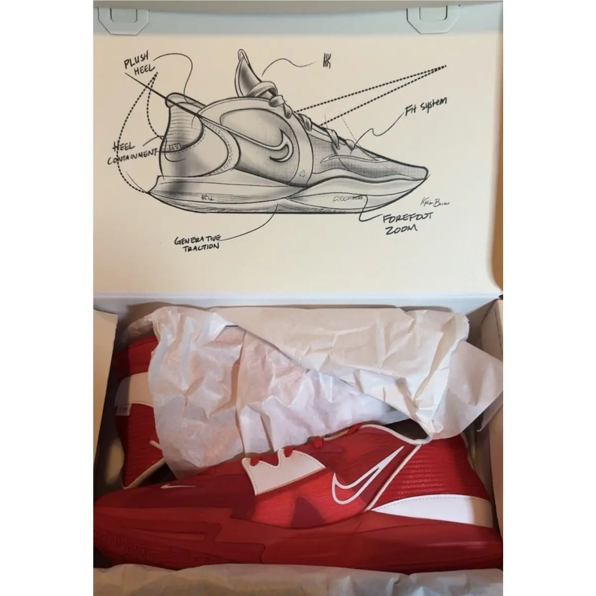 Nike shoes - Nike Kyrie Low 5 - Kyrie Low - DX6651-001 - Red 4