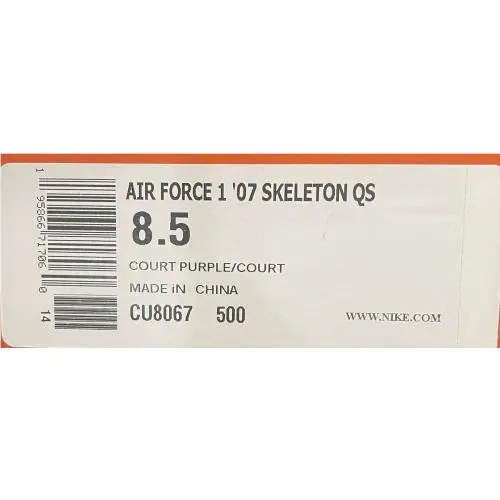 Nike shoes - Nike Air Force 1 `07 - Purple 7