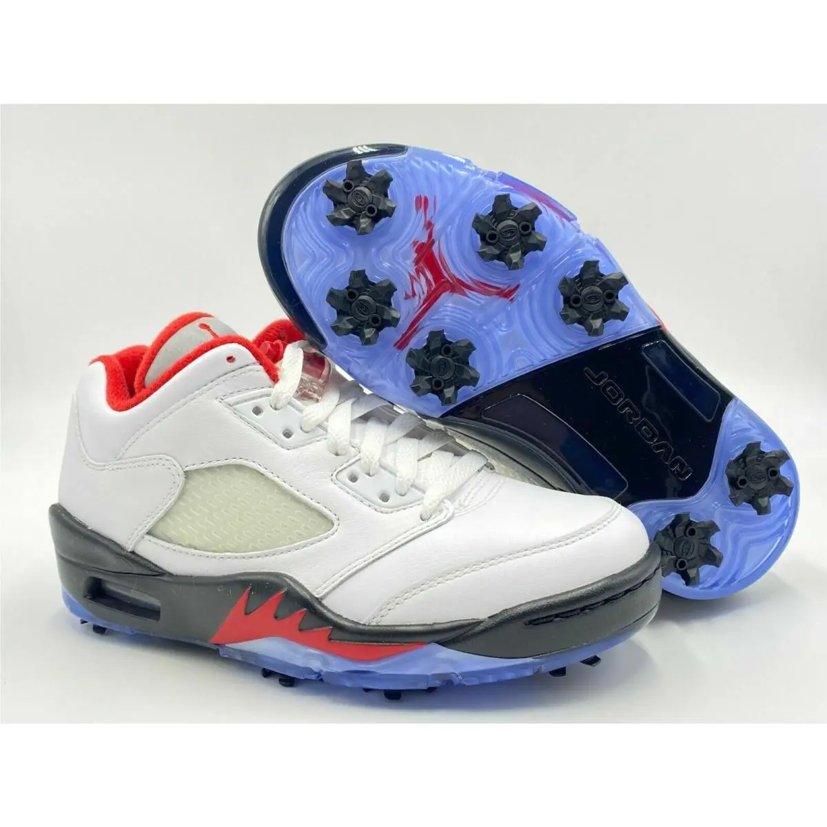 Nike Jordan V Low Golf White/red-blck CU4523 100 US SZ 3.5