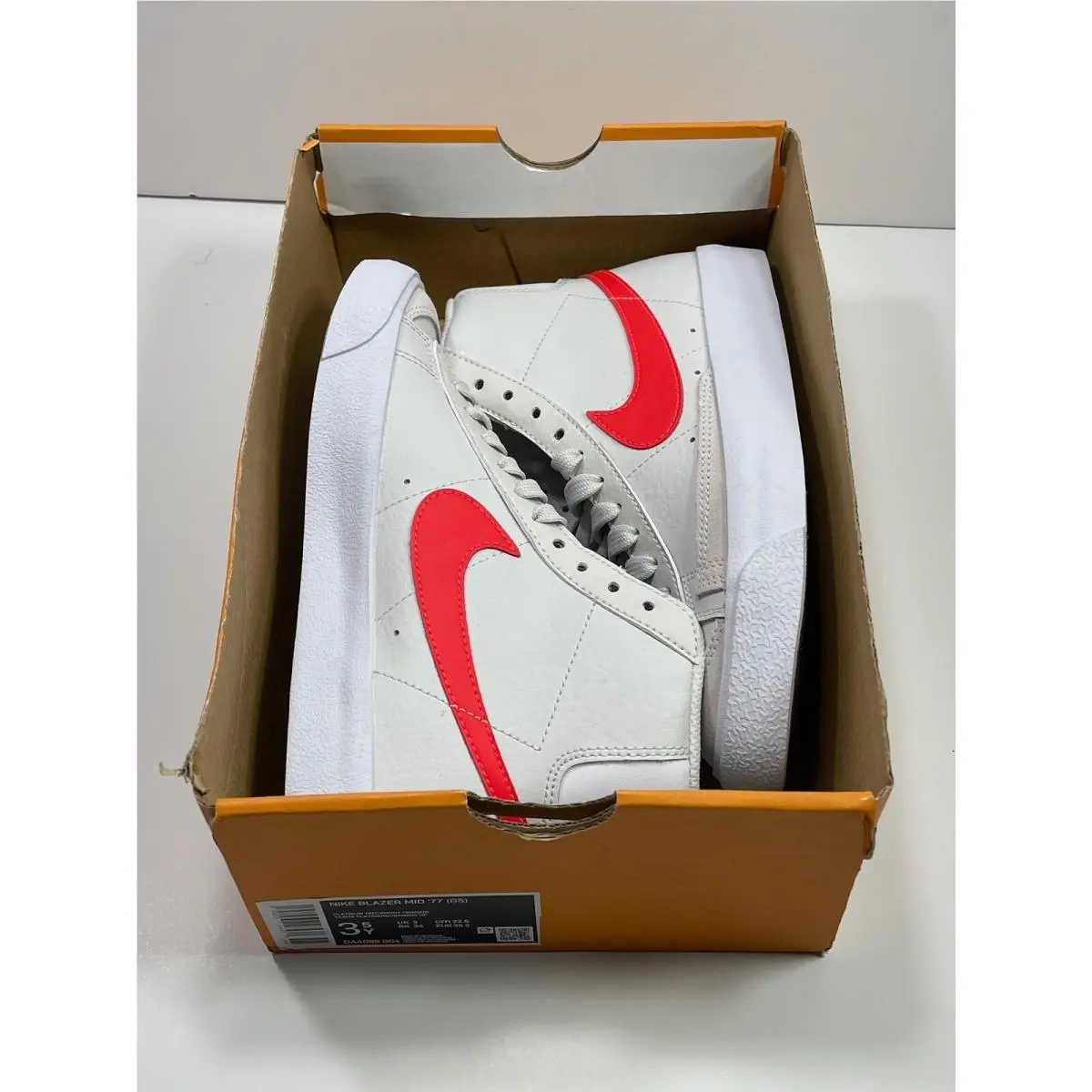 Nike shoes - Nike Blazer 77 - Blazer - DA4086-004 - Platinum Tint Bright Crimson Red Grey (UPC: 194953246537) 7