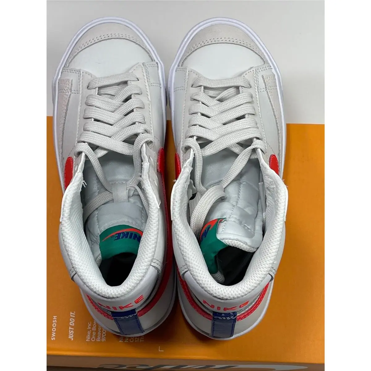 Nike shoes - Nike Blazer 77 - Blazer - DA4086-004 - Platinum Tint Bright Crimson Red Grey (UPC: 194953246537) 5