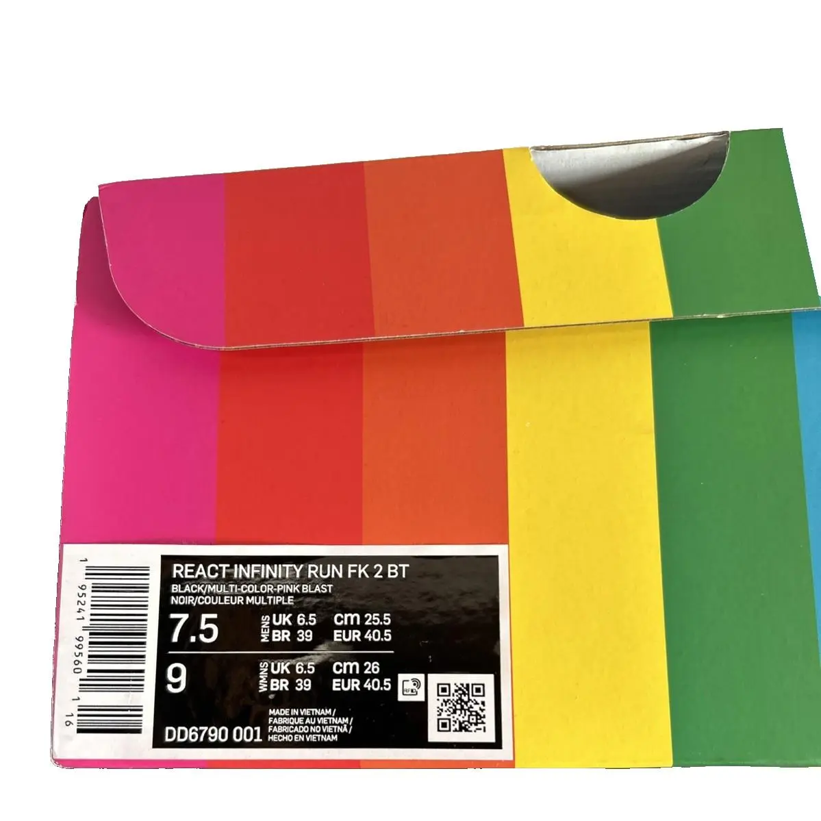 Nike shoes - React Infinity Run - React Infinity Run - DD6790 - Black/Multi/Pink Blast (UPC: 195241995601) 7