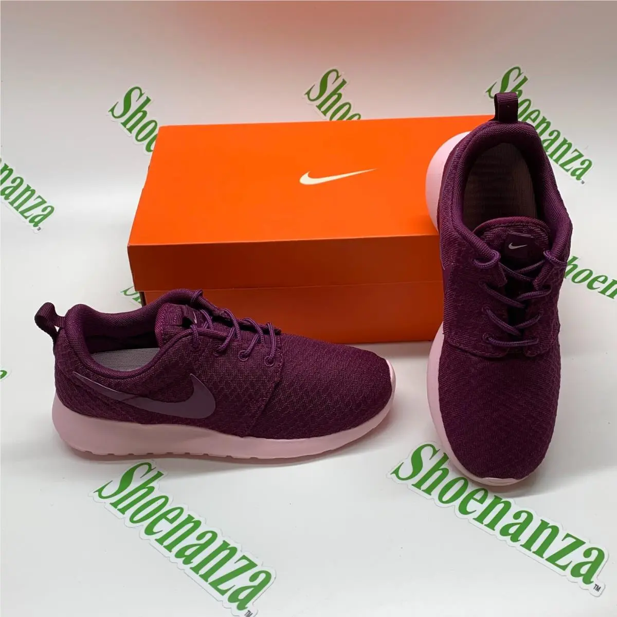 Nike Roshe One 511882 556 Mulberry Prism Pink Sneakers Shoes Womens 6