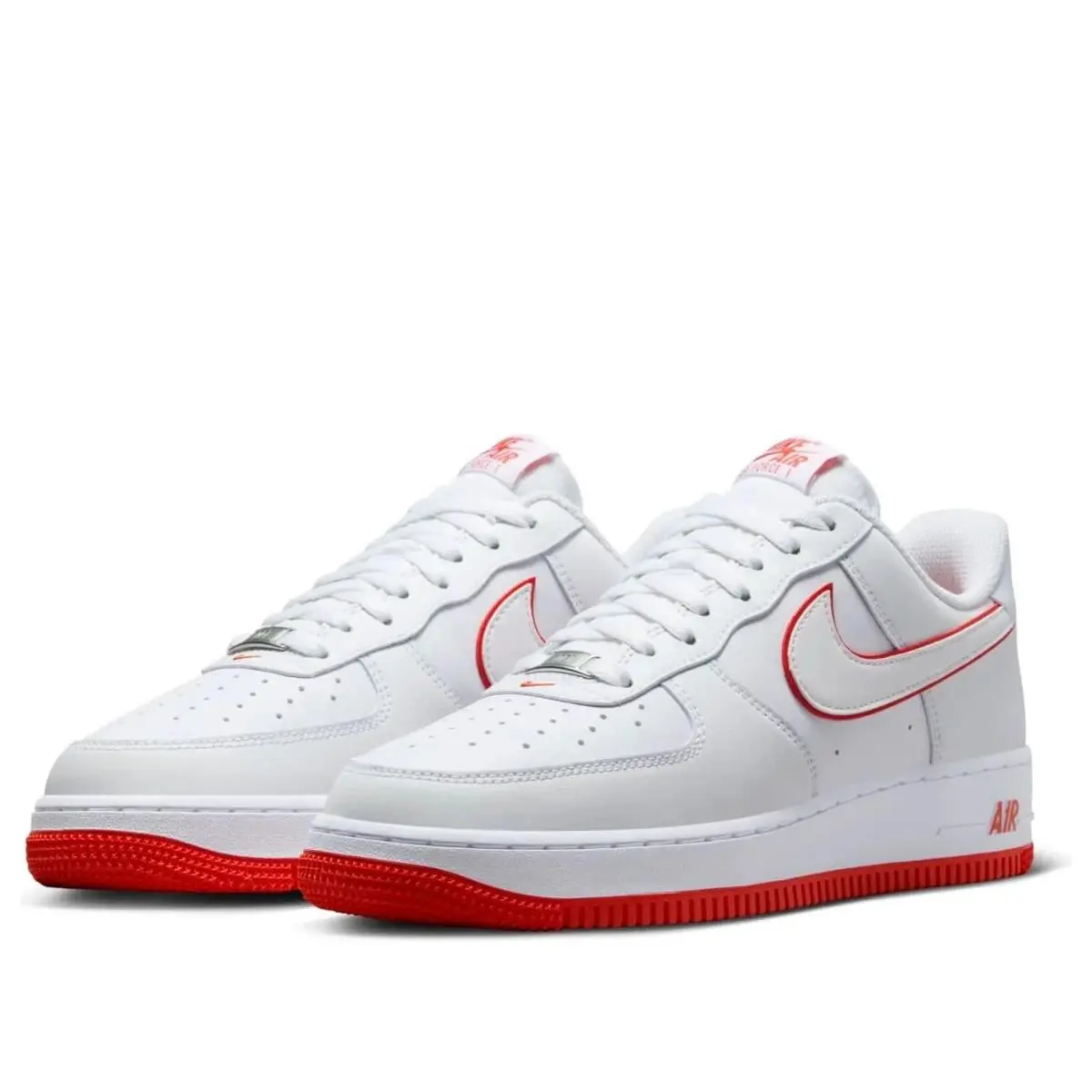 Nike Air Force 1 `07 White/white-picante Red DV0788-10 Mens 8 Womens 9.5