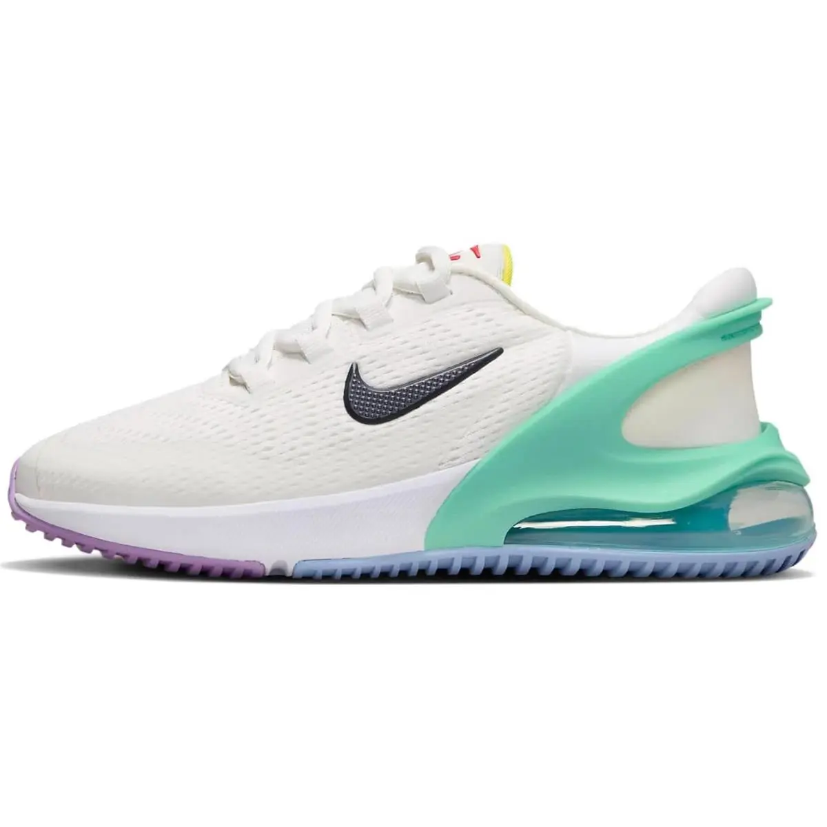 Nike Boy`s Air Max 270 Go Big Kid Summit White/obsidian/emerald Rise 5 Big Kid