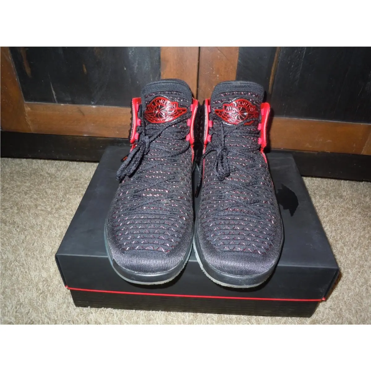 Nike shoes - Air Jordan 32 - Air - AA1253-001 - Black, Manufacturer: Black/University Red 0
