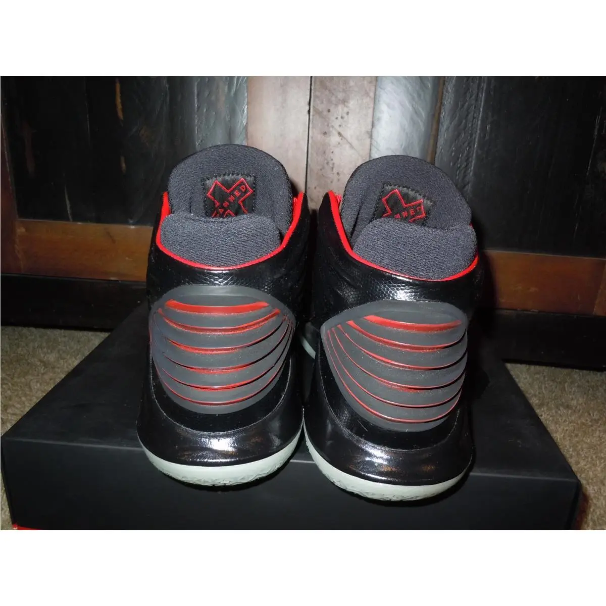 Nike shoes - Air Jordan 32 - Air - AA1253-001 - Black, Manufacturer: Black/University Red 2