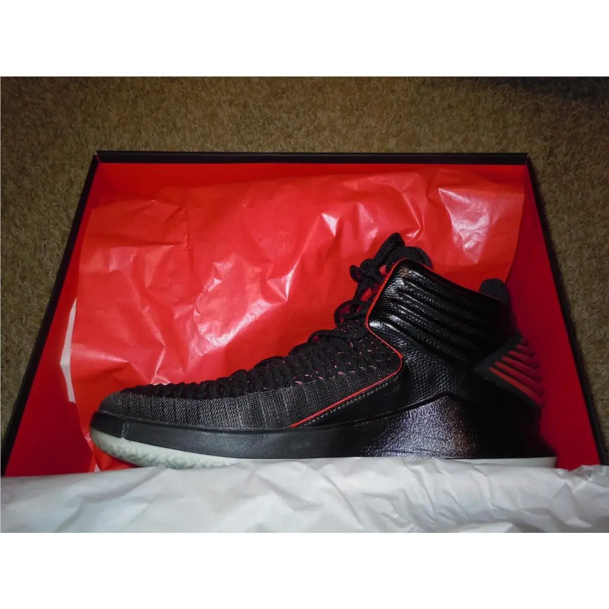 Nike shoes - Air Jordan 32 - Air - AA1253-001 - Black, Manufacturer: Black/University Red 7